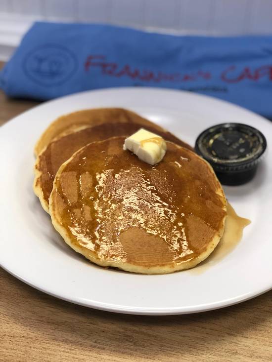 Order Cafe Pancakes (No Egg) food online from Frannick Cafe store, Dallas on bringmethat.com