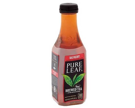 Order PURE LEAF REAL BREWED TEA, RASPBERRY, 18.5 FLUID OUNCE food online from Pit Stop Liquor Mart store, El Monte on bringmethat.com