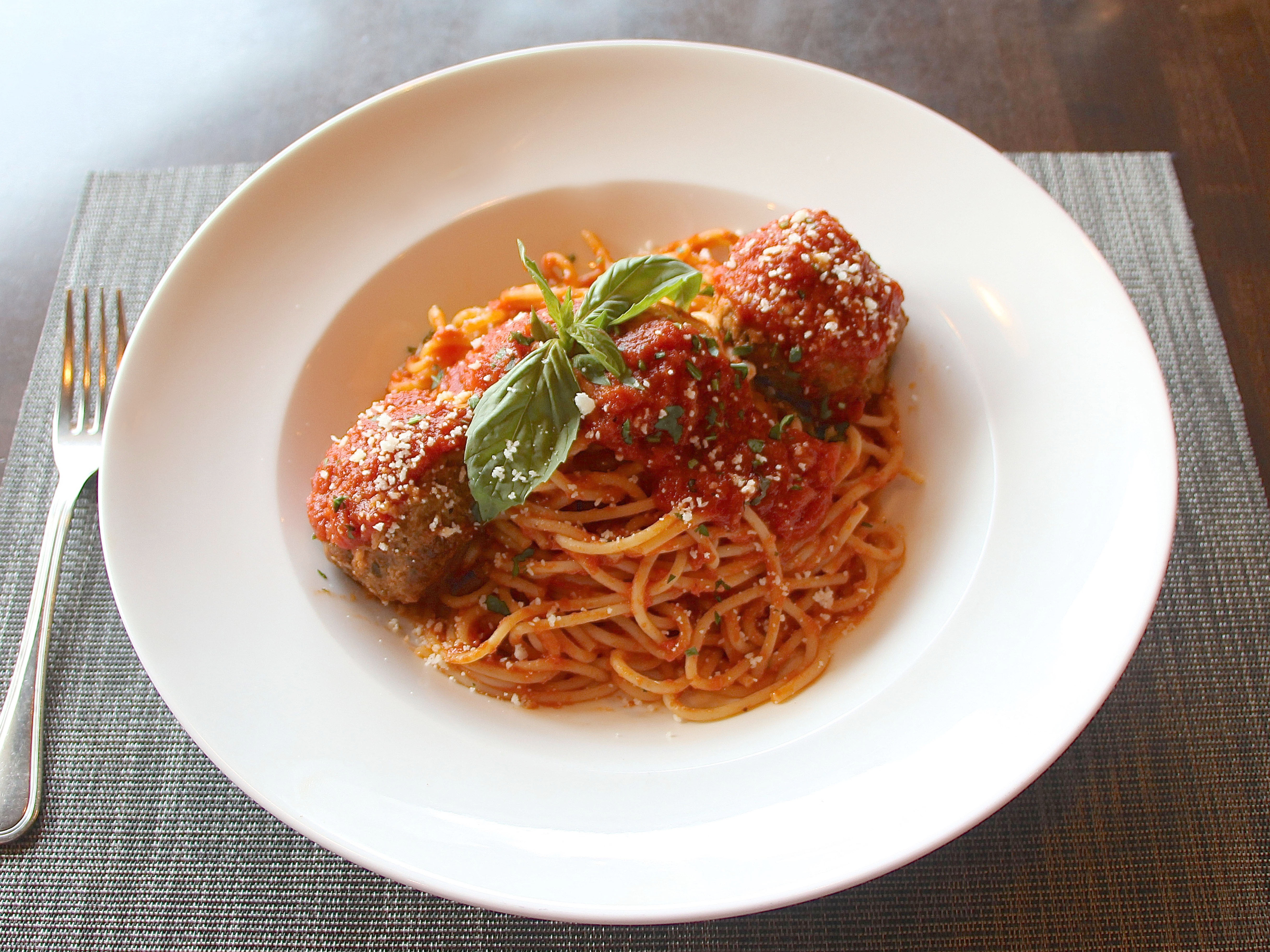 Order Spaghetti & Meatballs food online from Gennaro Italian Restaurant & Tomato Pie store, Hamilton on bringmethat.com