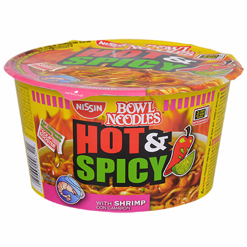 Order Nissin Hot & Spicy Shrimp Noodle Bowl 3.27oz food online from 7-Eleven store, Las Vegas on bringmethat.com