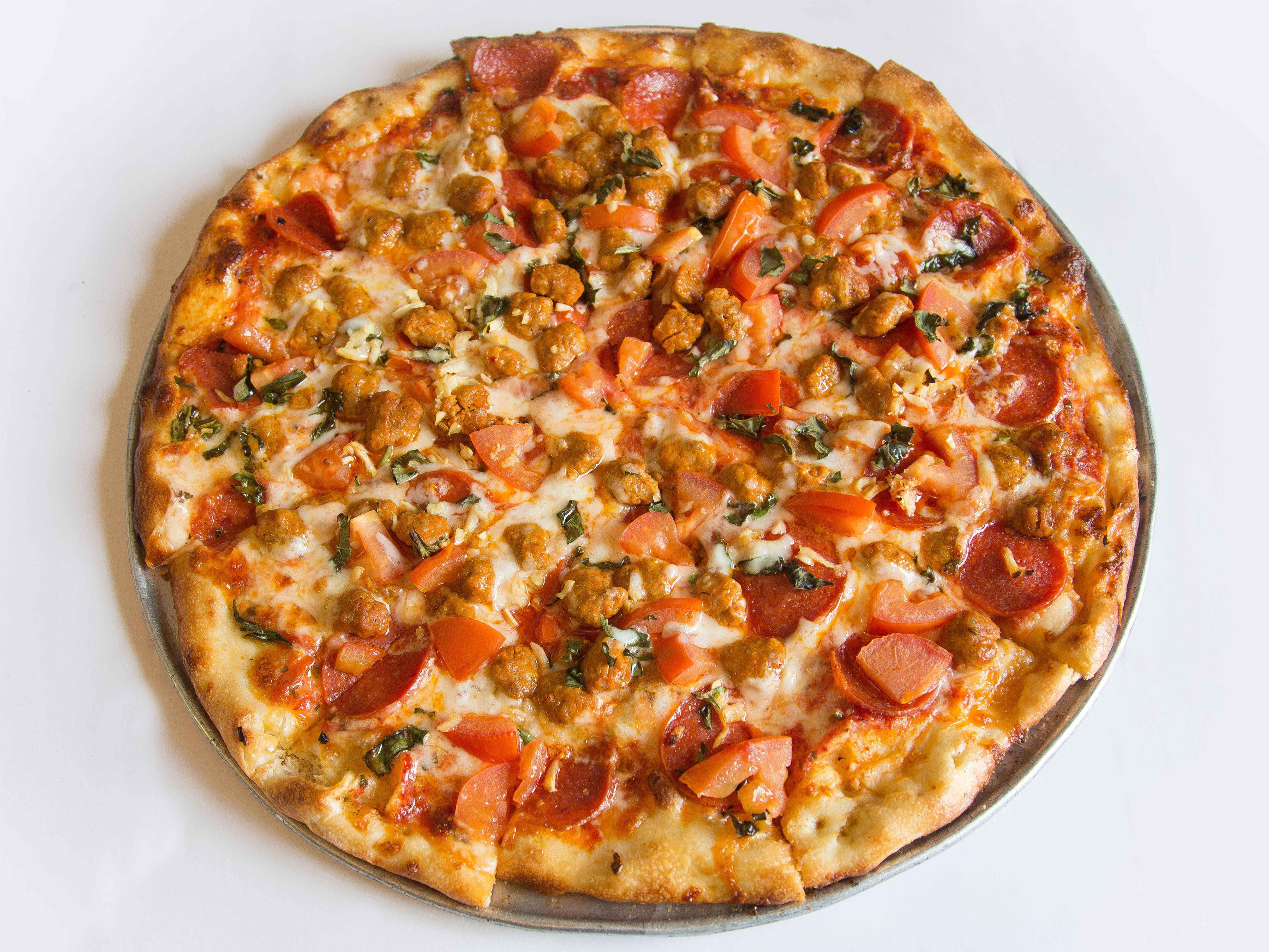 Order Caruso's Combo Pizza food online from Carusos Italian Kitchen store, Los Angeles on bringmethat.com