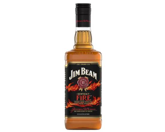 Order Jim Beam Fire Flavored, 750ml whiskey (32.5% ABV) food online from 50th Street Liquor, Beer & Wine store, Lubbock on bringmethat.com