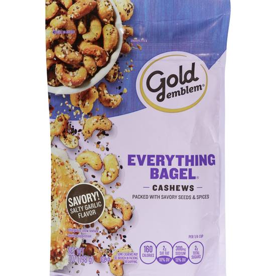 Order Gold Emblem Everything Bagel Cashews, 7 OZ food online from CVS store, ORO VALLEY on bringmethat.com