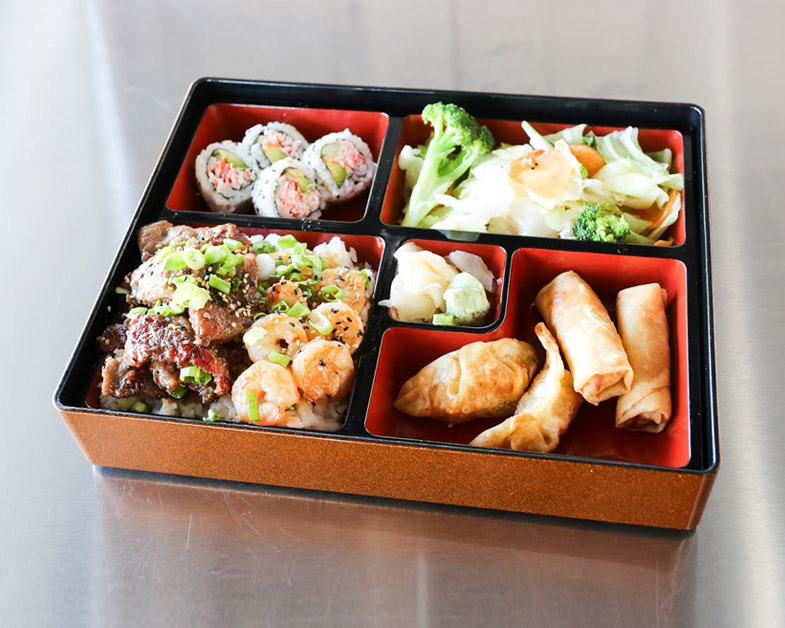 Order Chicken and Shrimp Bento food online from Quickway Japanese Hibachi store, Columbia on bringmethat.com