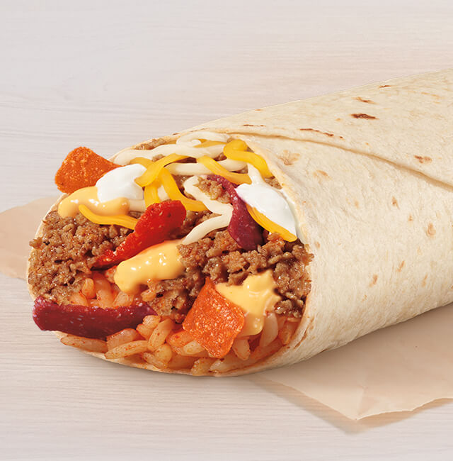 Order Classic Cheesy Double Beef Burrito food online from Taco Bell store, Thiensville on bringmethat.com