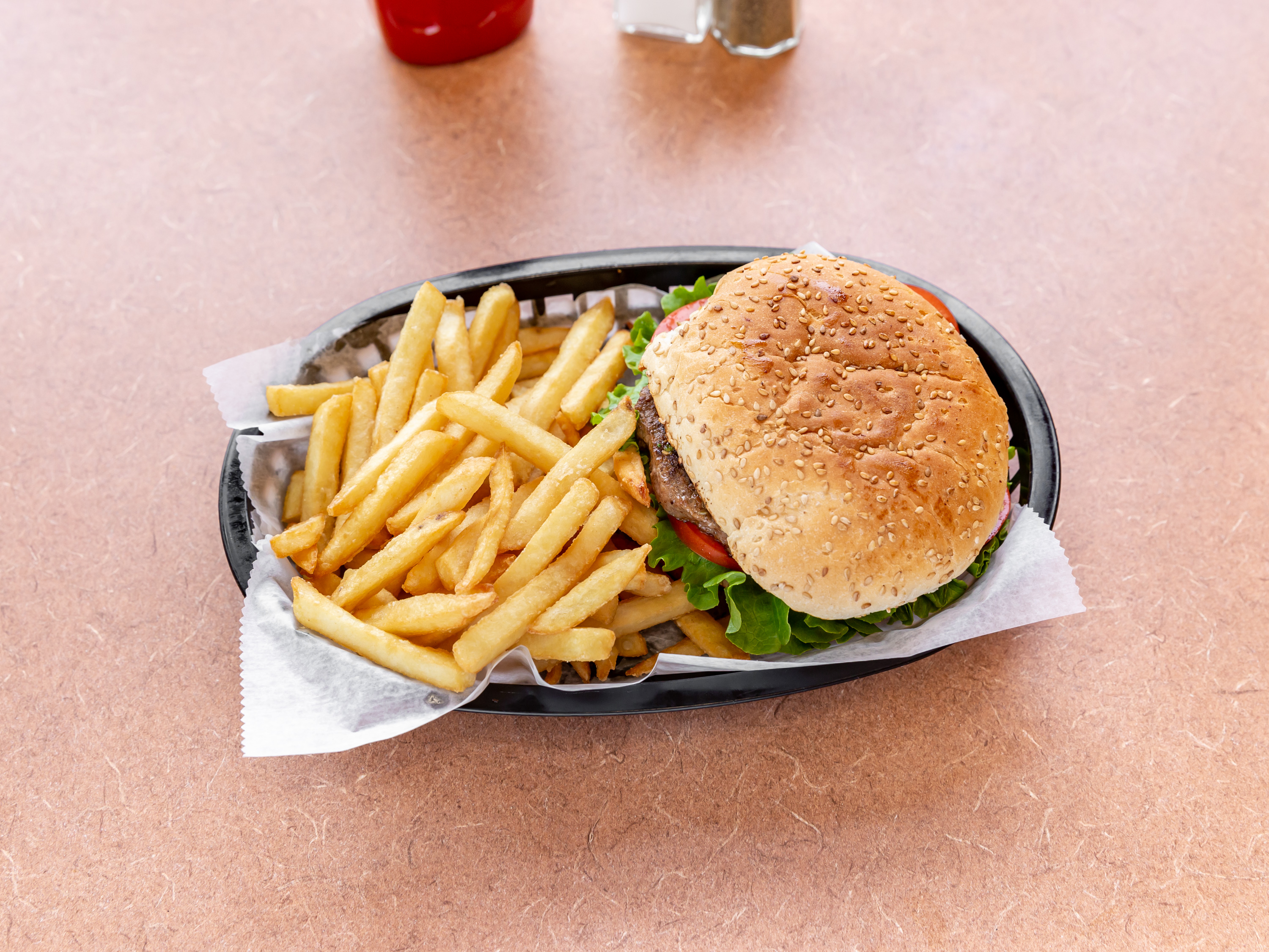 Order Cheese Burger Plate food online from Primo Pizza store, Bellingham on bringmethat.com