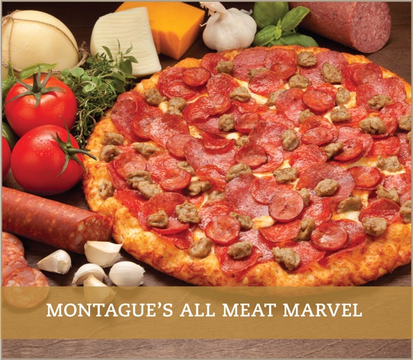 Order Montague's All Meat Marvel Pizza food online from Round Table Pizza store, Long Beach on bringmethat.com