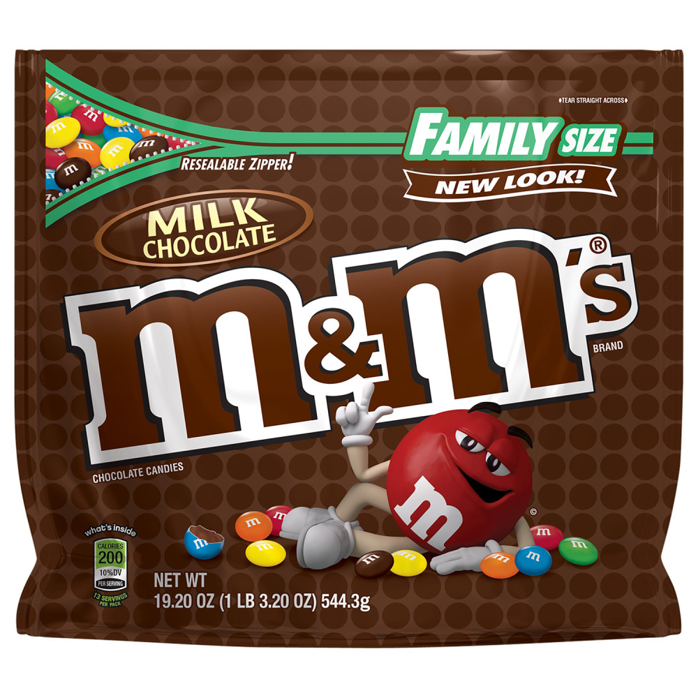 Order M&M'S Milk Chocolate Candy - Family Size Bag, 19.2 oz food online from Rite Aid store, PAULSBORO on bringmethat.com