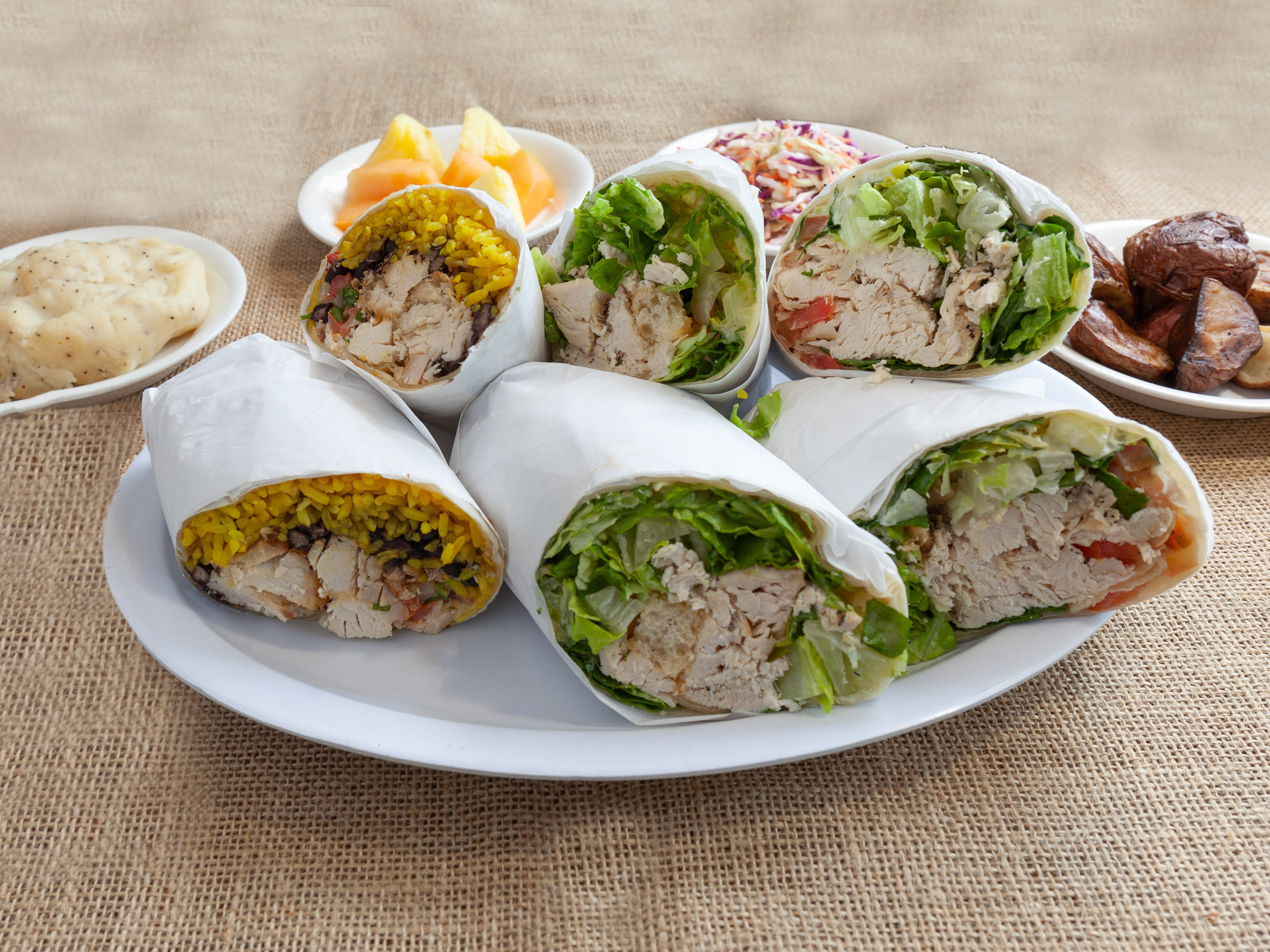 Order Chicken Pesto Wrap food online from California Chicken Mexican Grill store, Los Angeles on bringmethat.com