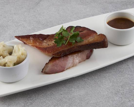 Order Thick-Cut Nueske's Bacon food online from The Palm Restaurant store, Washington on bringmethat.com