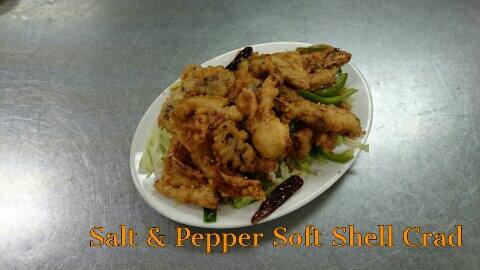 Order 6. Salt and Pepper Soft Shell Crab Special food online from Golden Bowl store, Westmont on bringmethat.com