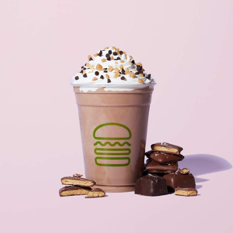 Order Choco Salted Toffee Shake food online from Shake Shack store, Houston on bringmethat.com