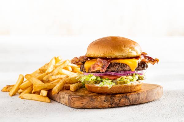 Order Just Bacon Burger* food online from Chilis Grill & Bar store, Escondido on bringmethat.com