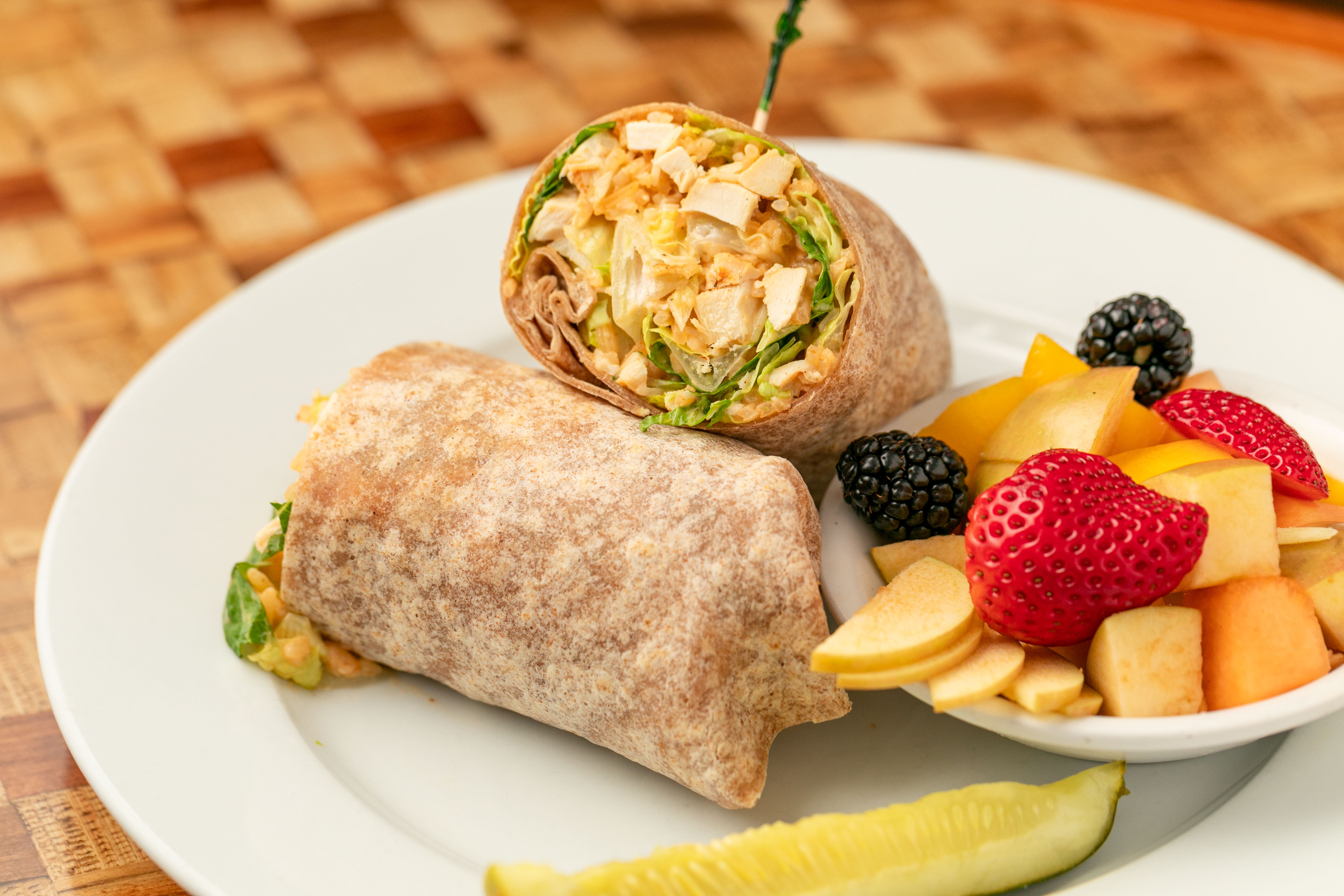 Order Chicken Caesar Wrap* food online from Swami Cafe store, San Diego on bringmethat.com