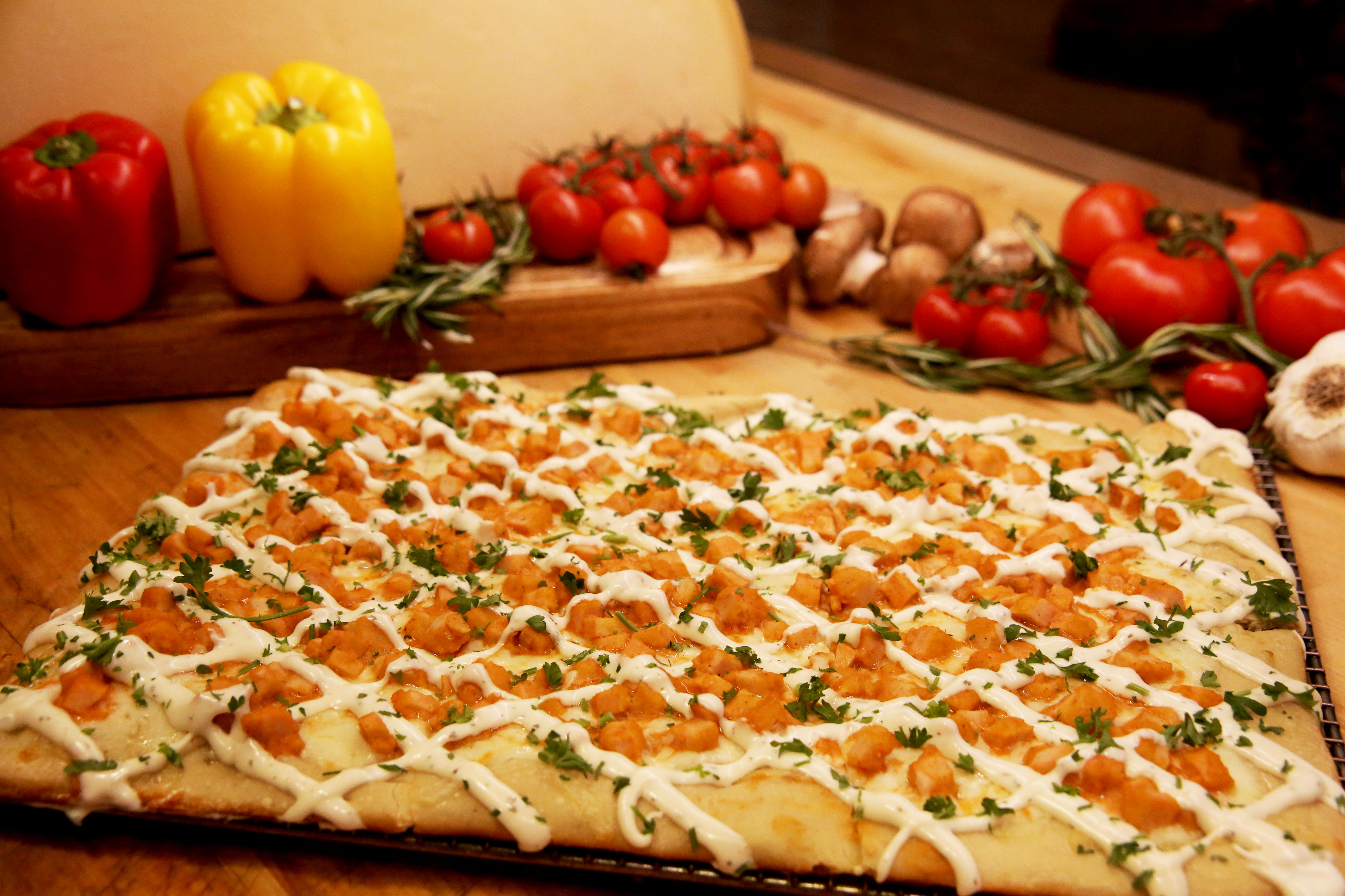 Order Buffalo Chicken Pizza food online from Champion Pizza store, Astoria on bringmethat.com