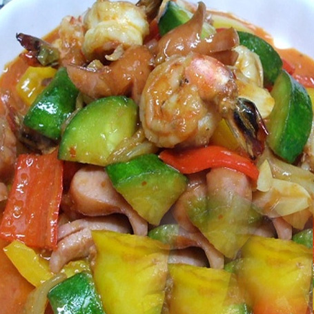 Order Shrimp and Scallop Bokkeum food online from Tian Chinese & Korean Cuisine store, Ellicott City on bringmethat.com