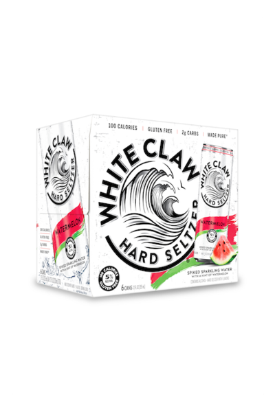 Order White Claw Watermelon Hard Seltzer (6pk) 5% abv food online from Yesdrink.Com store, San Francisco on bringmethat.com