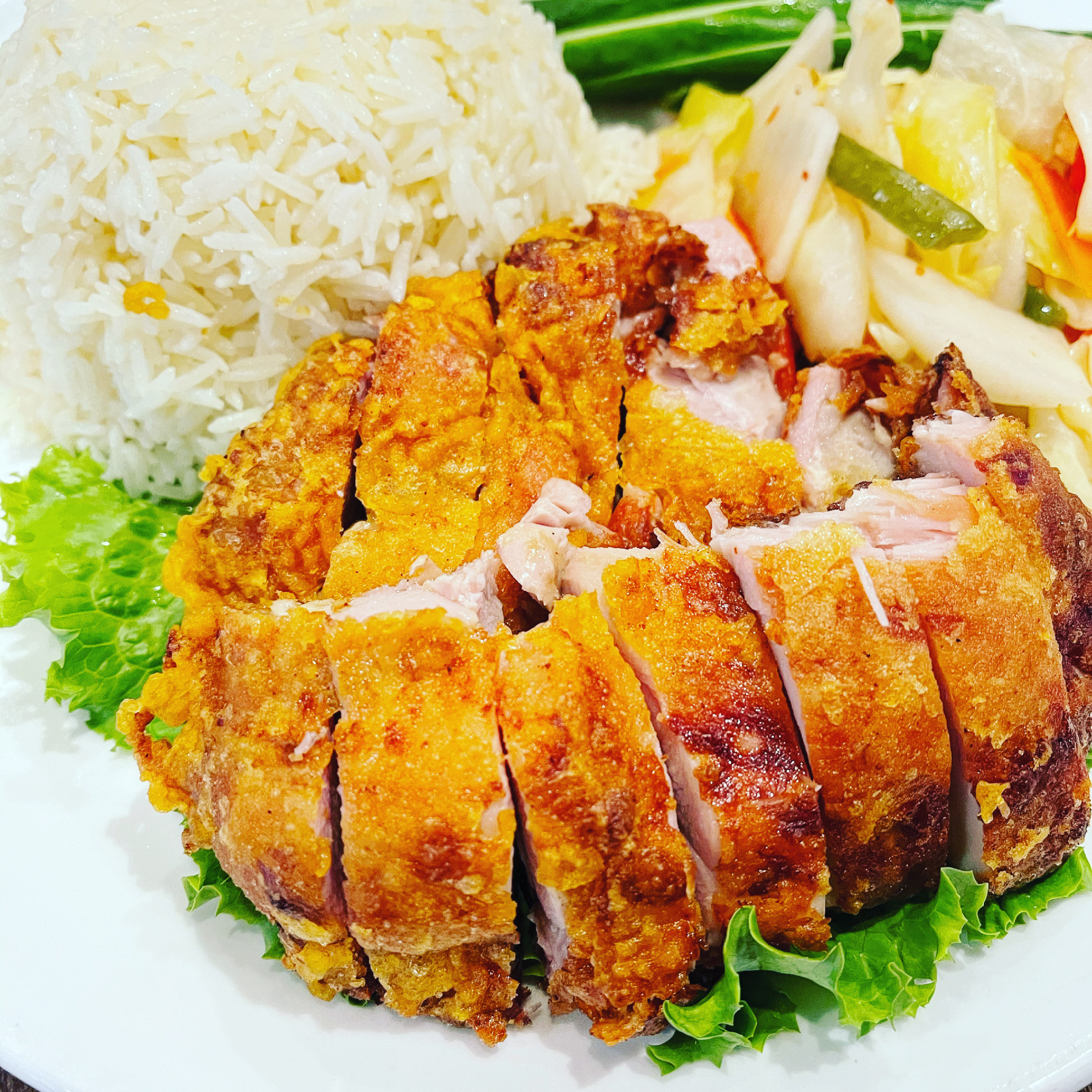 Order Crispy Hainan Chicken Rice food online from The Side Chick store, Irvine on bringmethat.com