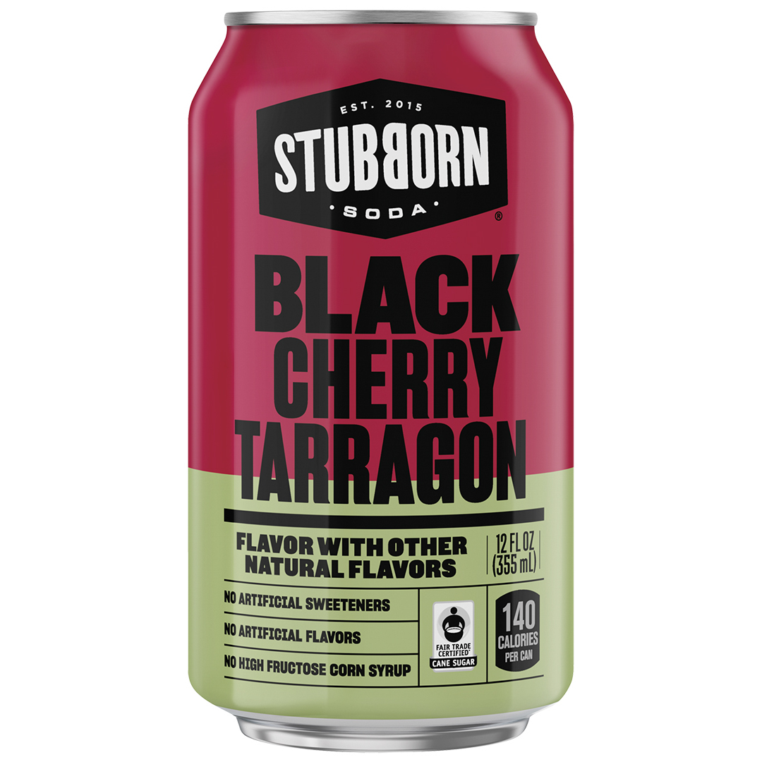 Order Stubborn Black Cherry Tarragon Soda - 12oz Can food online from It Baked Baby store, Atlanta on bringmethat.com