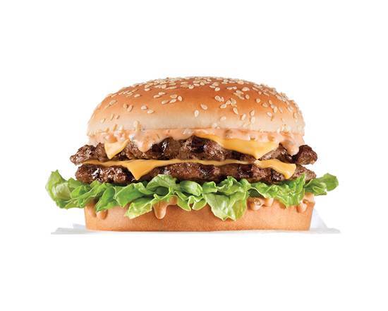 Order The Big Carl Burger food online from Carl's Jr. store, Tulsa on bringmethat.com