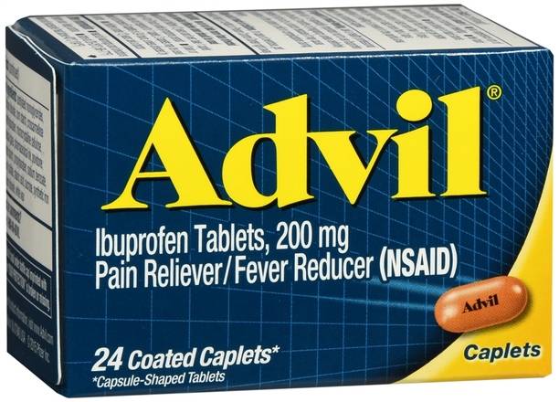 Order Advil Ibuprofen 200 mg Coated Caplets food online from Scripx Pharmacy store, Plano on bringmethat.com