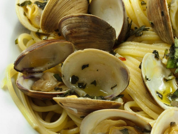Order Linguini with White Clam Sauce food online from Talia's Tuscan Table store, Boca Raton on bringmethat.com
