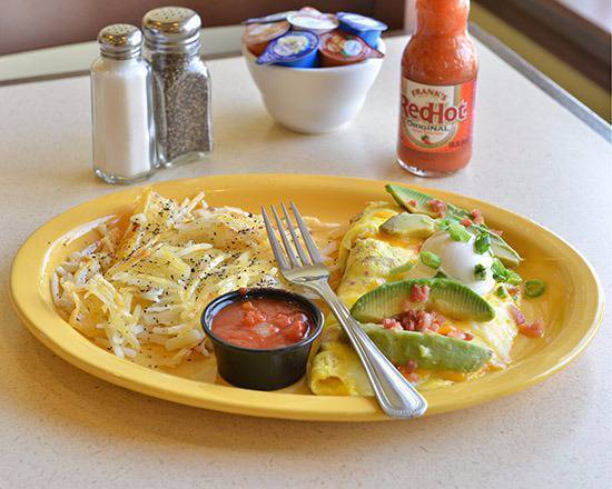 Order Awesome Avocado Omelette food online from Scramblers store, Maumee on bringmethat.com