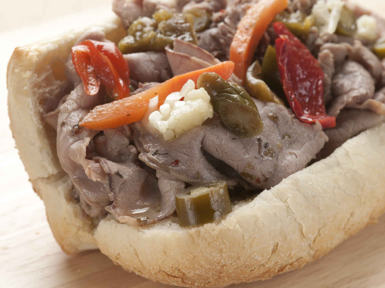 Order Italian Beef Sandwich food online from Jimano Pizzeria store, Mchenry on bringmethat.com