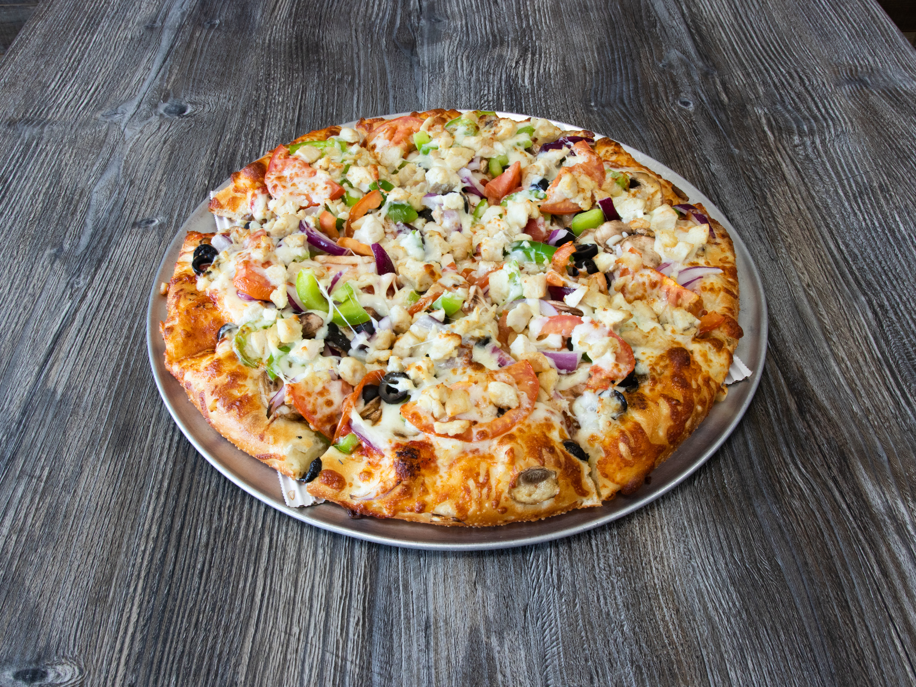 Order 1. Signature Chicken Pizza food online from Got2go Pizza store, San Jose on bringmethat.com