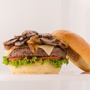 Order Mushroom Swiss Burger food online from Fuddruckers Restaurant store, York on bringmethat.com