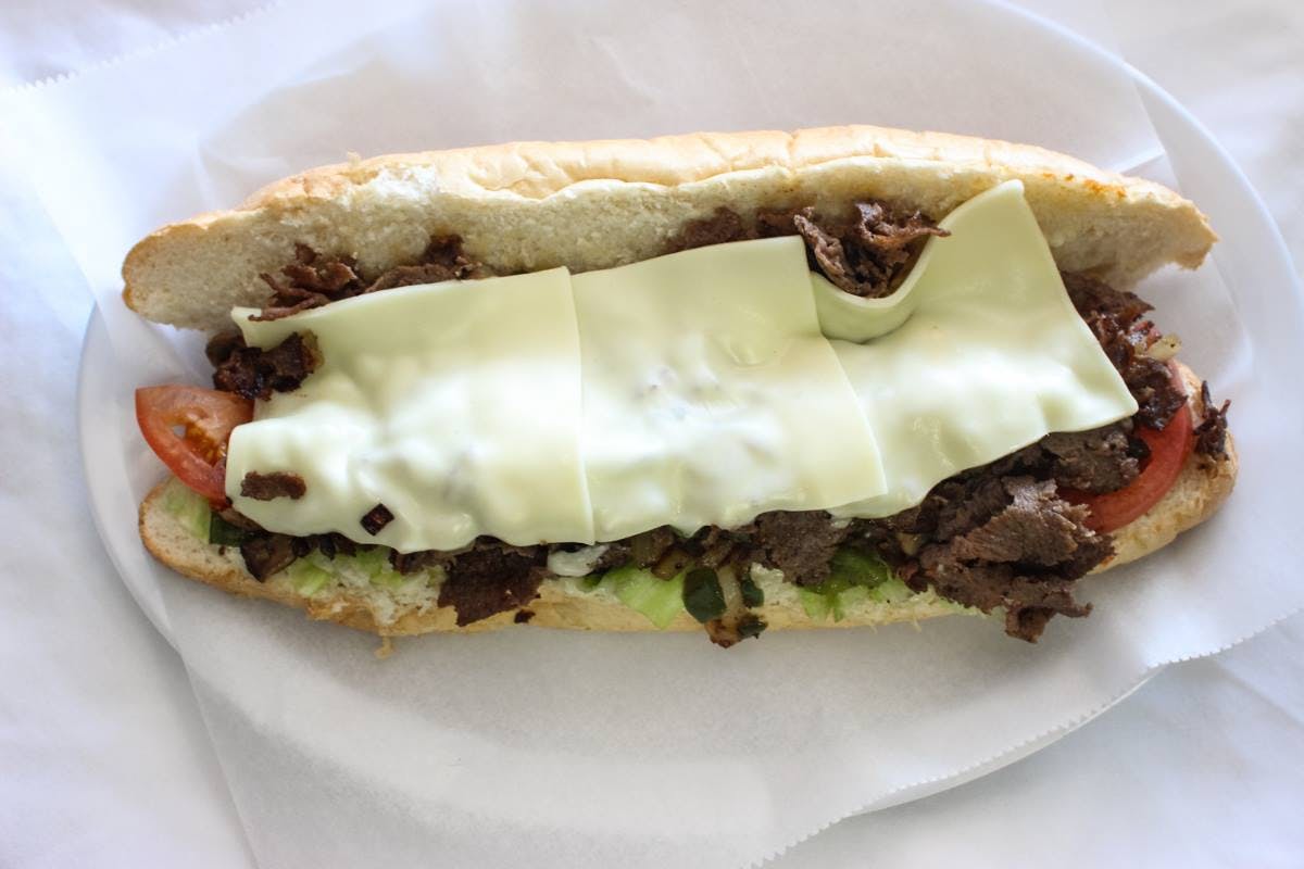 Order Cheesesteak - 8 oz. food online from Sal's Famous New York Pizza - Portsmouth store, Portsmouth on bringmethat.com