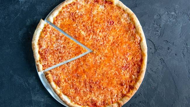 Order Thin Crust Cheese Pizza (14" Medium) food online from Pizzeria Bravo store, Oakland on bringmethat.com
