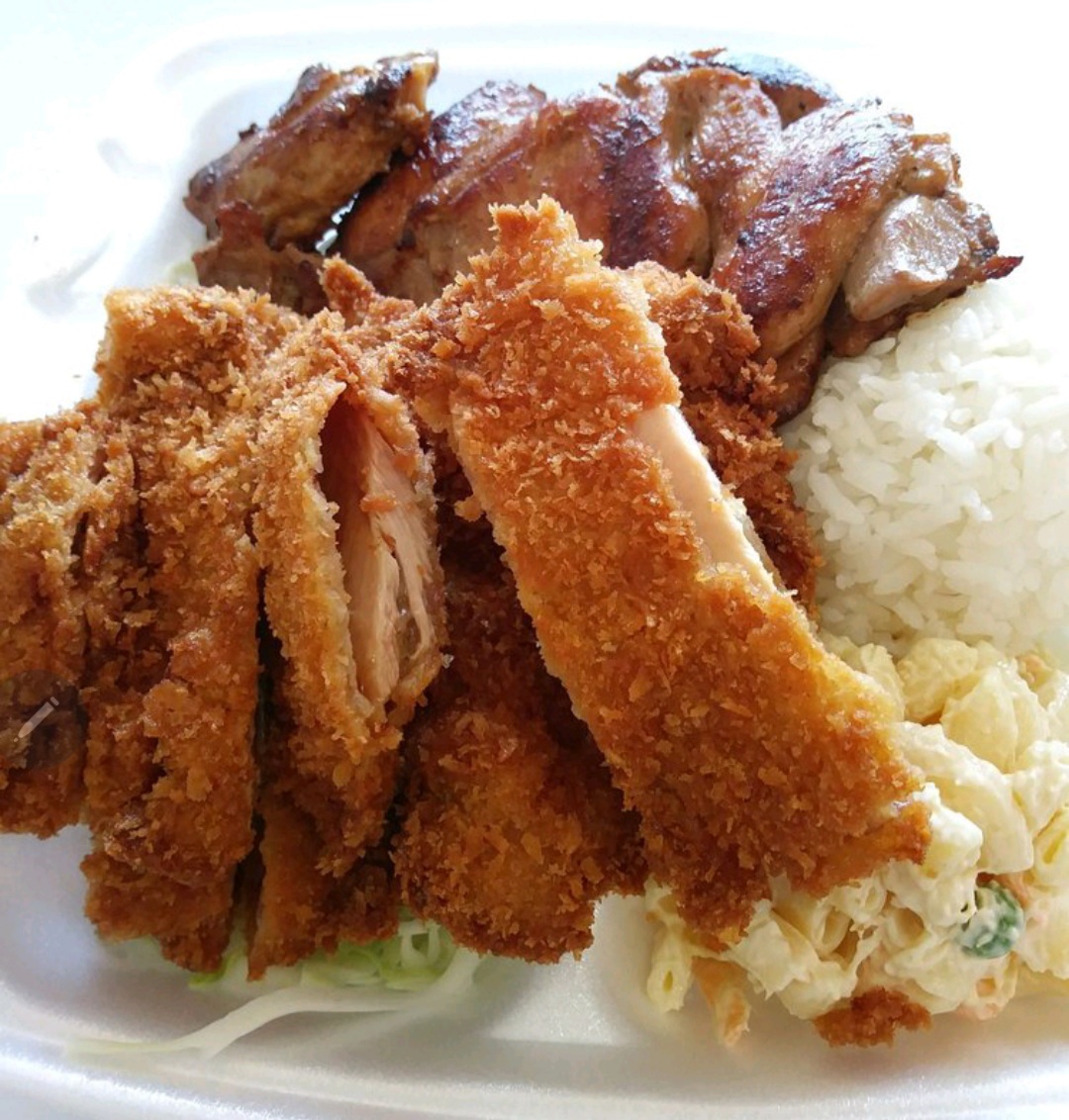 Order #6 Chicken Combo food online from Young Hawaiian Bbq store, Chino on bringmethat.com