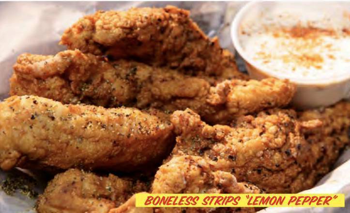 Order Boneless Strips food online from Wing Daddy Express - store, El Paso on bringmethat.com