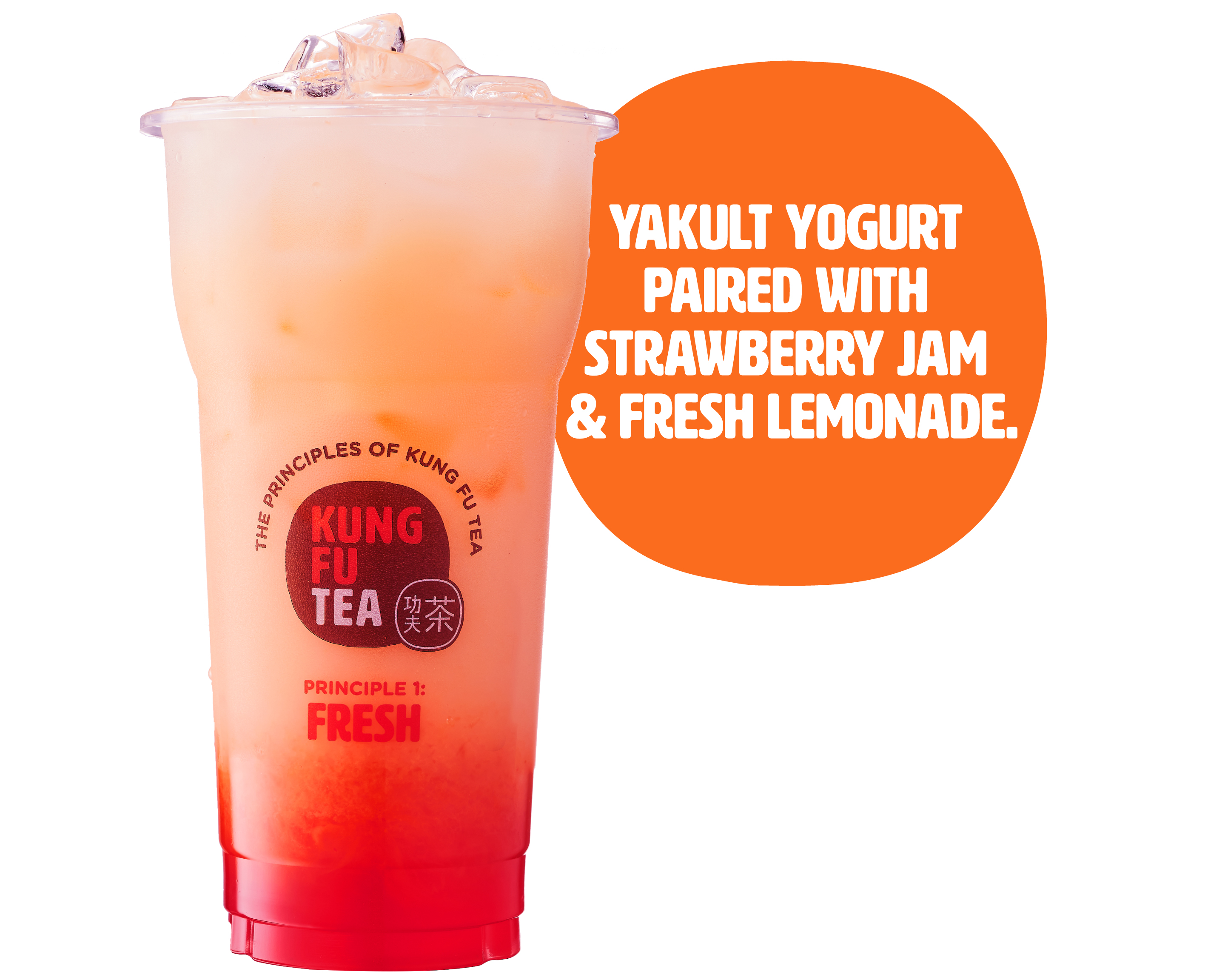 Order Strawberry Yogurt Lemonade food online from Kung Fu Tea store, Pearland on bringmethat.com