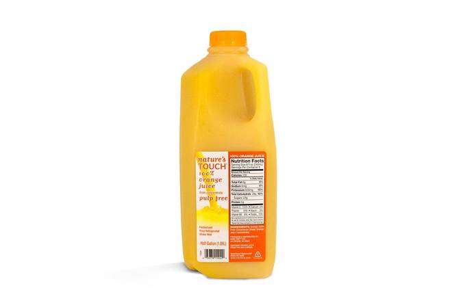 Order Nature's Touch Orange Juice, 1/2 Gallon food online from KWIK TRIP #615 store, North Mankato on bringmethat.com