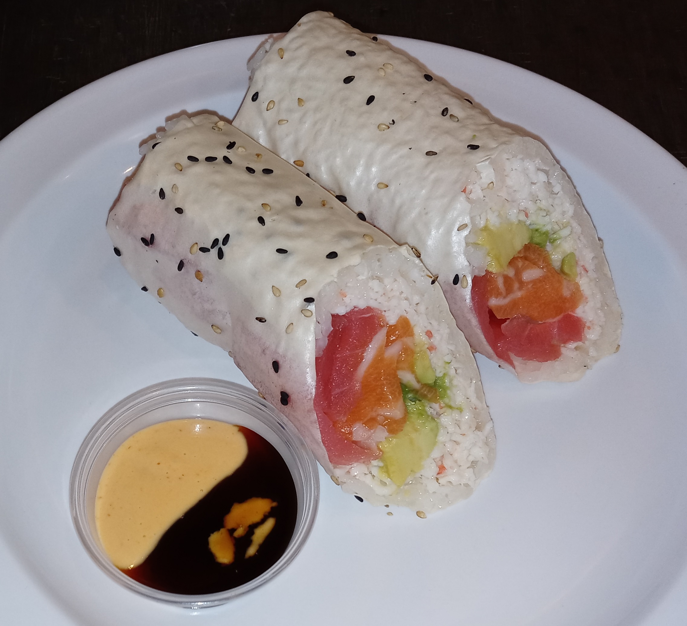Order Sushi Burrito Roll food online from California Teriyaki Grill store, Mission Viejo on bringmethat.com