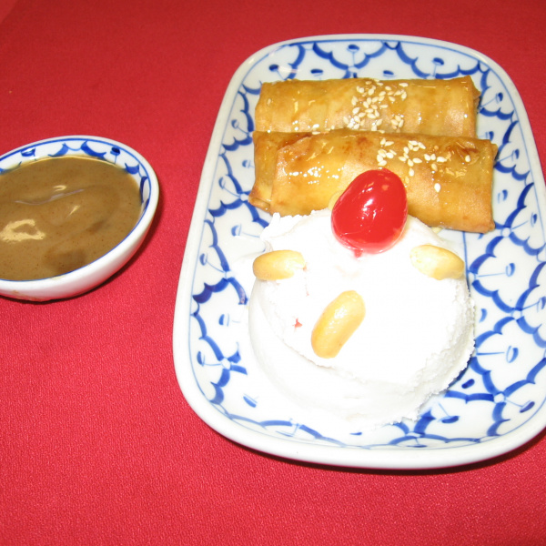Order Fried Banana and Ice cream food online from The Thai House store, Las Vegas on bringmethat.com