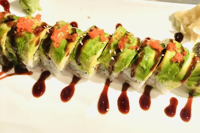 Order Dragon Roll food online from Sakura Sushi & Thai Cuisine store, New York on bringmethat.com