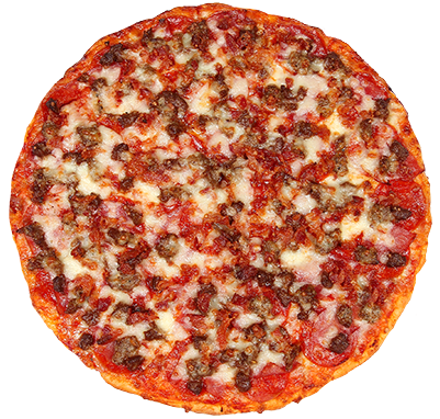 Order Large Meat Lovers Pizza food online from Angelo Pizza Deli & Party store, Howell on bringmethat.com