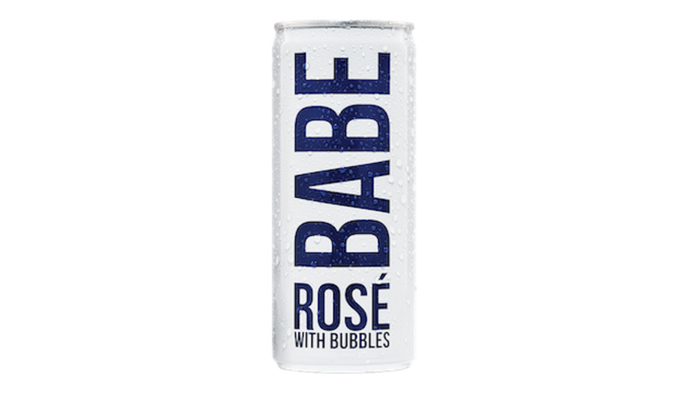Order Babe with Bubbles Rose Blend 4 Pack Aluminium Cans 250mL food online from Robert Market store, Los Angeles on bringmethat.com