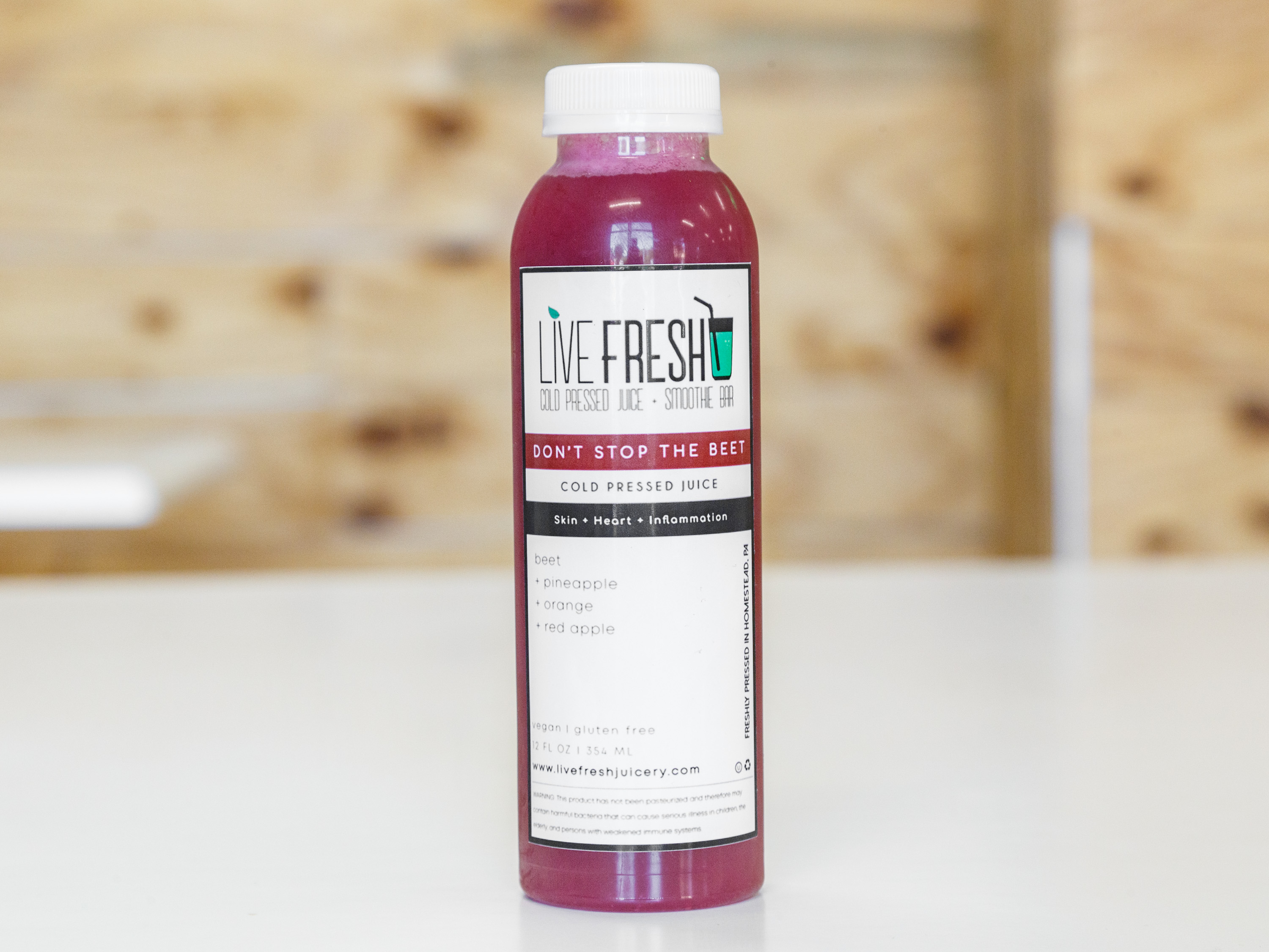 Order Don't Stop The Beet food online from Live Fresh Cold Pressed Juice & Smoothie Bar store, Homestead on bringmethat.com