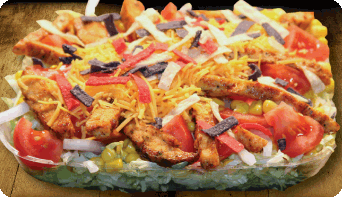 Order Fiesta Chicken Salad food online from Mm! Mm! Pizza store, Pittsburgh on bringmethat.com