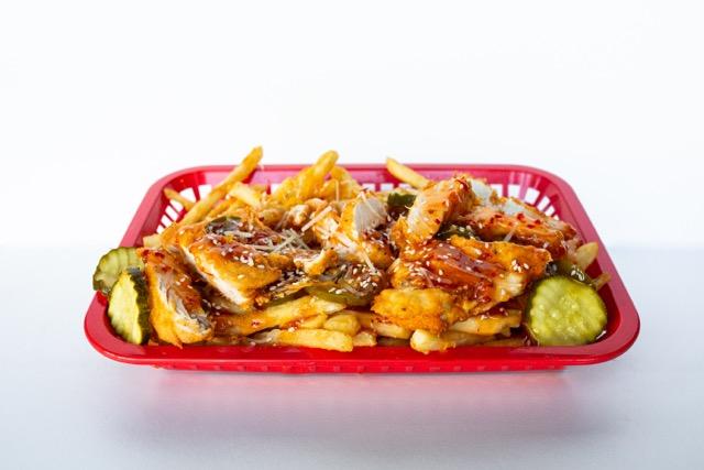 Order ASIAN CHILI FRIES food online from Chick-In Waffle store, Kansas City on bringmethat.com