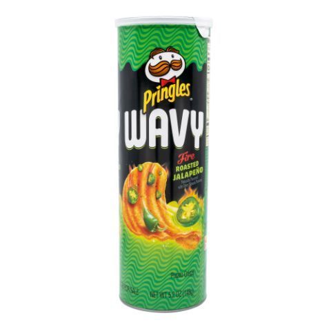 Order Pringles Wavy Fire Roasted Jalapeno 4.83oz food online from 7-Eleven store, San Antonio on bringmethat.com