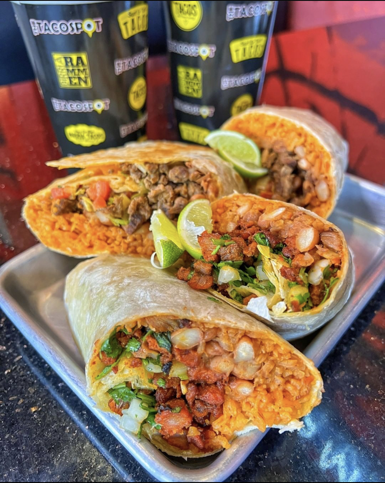 Order Carne Asada Burrito food online from The Taco Spot store, Chandler on bringmethat.com