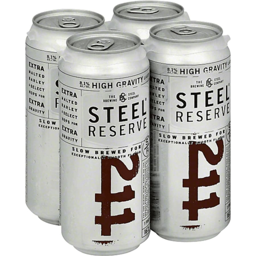 Order STEEL RESERVE 4 PACK 16 FL OZ. CANS food online from Quik Food Mart store, Avondale on bringmethat.com