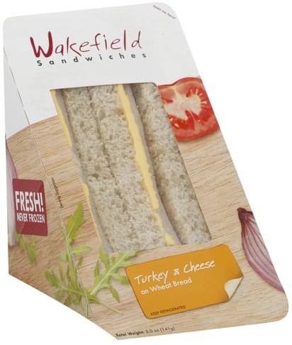 Order Wakefield On Wheat Bread Turkey & Cheese food online from Exxon Food Mart store, Port Huron on bringmethat.com