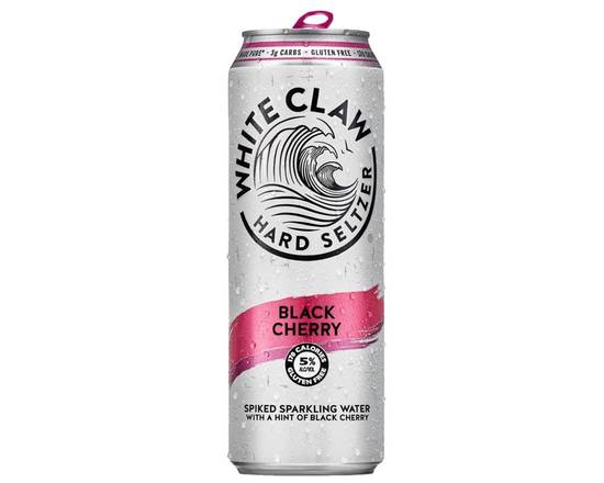 Order White Claw Black Cherry, 19.2oz can(5.0% ABV) food online from Fastrip store, Bakersfield on bringmethat.com