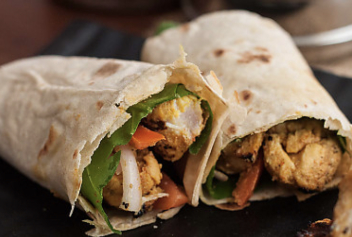 Order Grilled Chicken Tikka Wrap food online from Tasty Bowl store, Mission Viejo on bringmethat.com